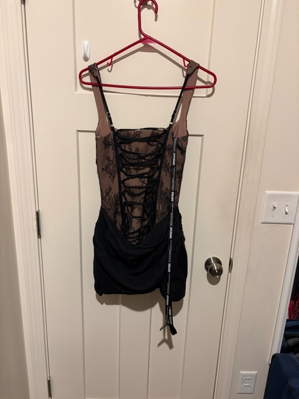 Babyboo CORNELIA MINI DRESS - BLACK LACE XS NWT - Picture 5 of 7